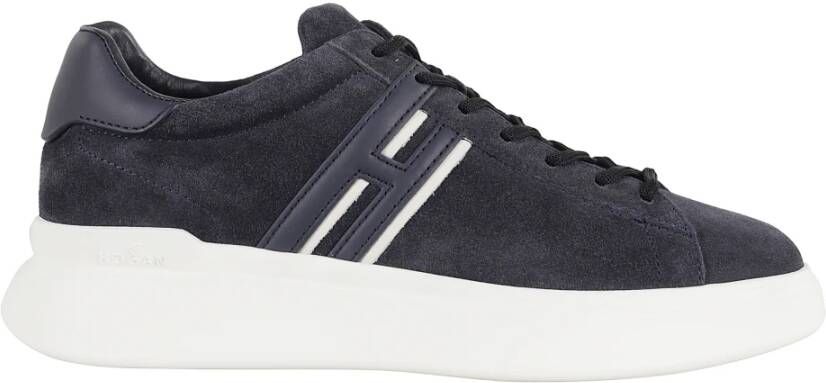 Hogan Blauw en witte sneakers met H Slash