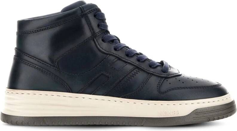 Hogan Blauwe High Top Sneakers Blue Heren