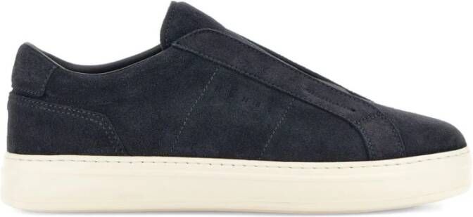 Hogan Blauwe Instap Rubberen Zool Schoenen