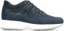 Hogan Blauwe Interactieve Suède Sneakers Blue Dames - Thumbnail 1