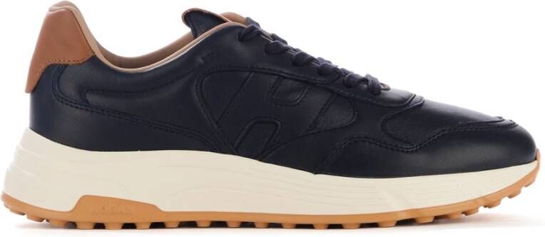 Hogan Blauwe Hyperlight Leren Sneakers met Antislip Rubberen Zool Blue Heren