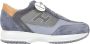 Hogan Blauwe Leren Interactieve Sneakers - Thumbnail 1