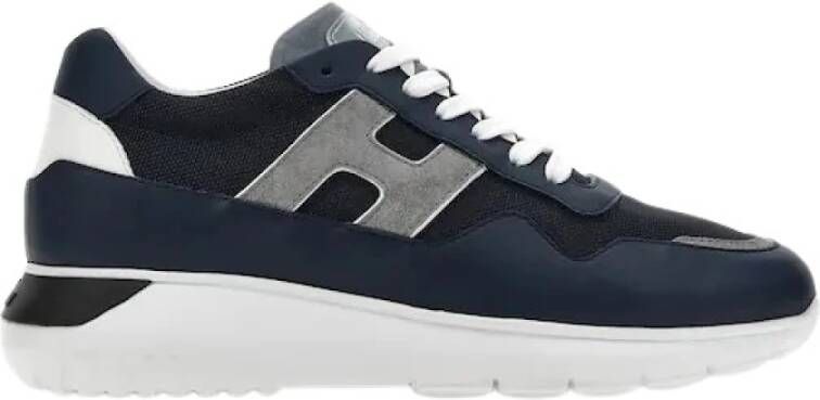 Hogan Blauwe Platte Schoenen Blue Heren