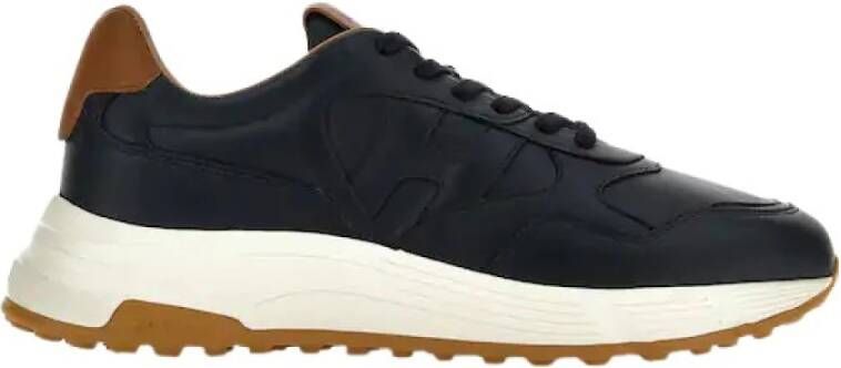 Hogan Blauwe Hyperlight Leren Sneakers met Antislip Rubberen Zool Blue Heren