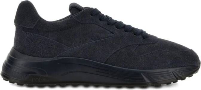 Hogan Blauwe platte schoenen voor vrouwen
