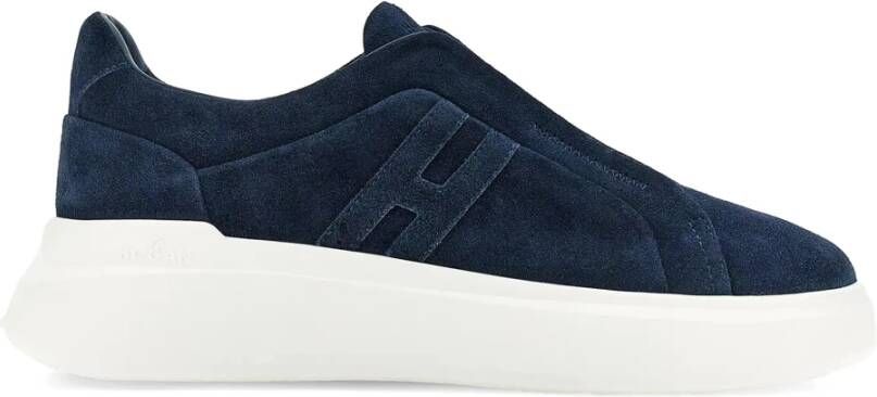 Hogan Blauwe Slip-On Sneakers met Memory Foam Binnenzool Blauw