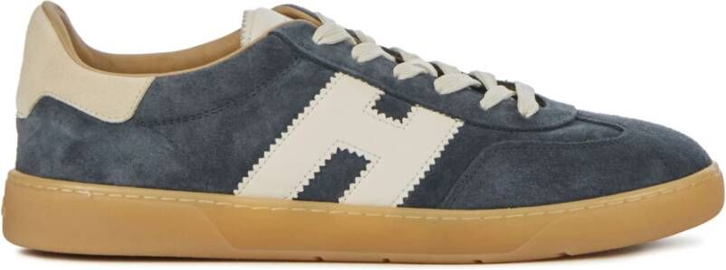 HOGAN Lage Sneakers Heren Cool Allacciato H Maat: 11 Materiaal: Suède Kleur: Blauw