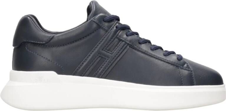 Hogan Blauwe Sneakers met Reliëf H-Detail