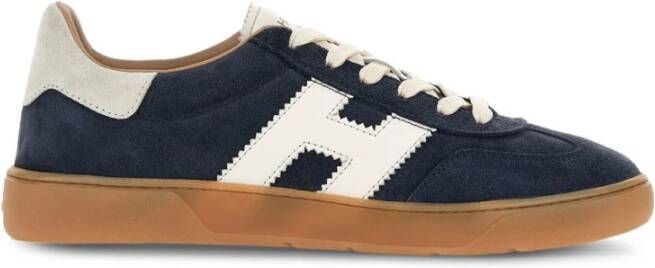 HOGAN Lage Sneakers Heren Cool Allacciato H Maat: 7 5 Materiaal: Suède Kleur: Blauw