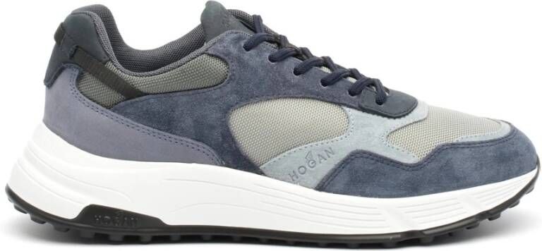 Hogan Blauwe Suède Hyperlight Sneakers met Memory Foam Zool Blue Heren