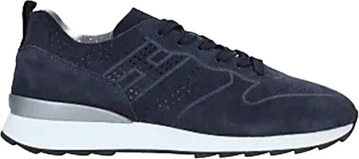 Hogan Blauwe Suède Sneakers Blauw Dames