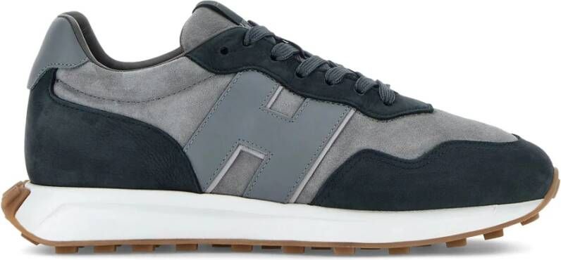 Hogan Blauwe suède sneakers met memory foam