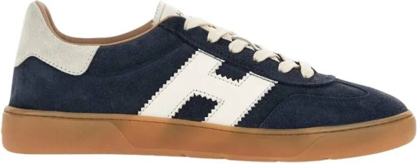 HOGAN Lage Sneakers Heren Cool Allacciato H Maat: 47 Materiaal: Suède Kleur: Blauw
