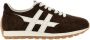 Hogan Blauwe suède sneakers met witte leren inzetstukken - Thumbnail 1