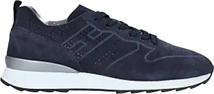 Hogan Blauwe Suède Sneakers voor Vrouwen Blue Dames