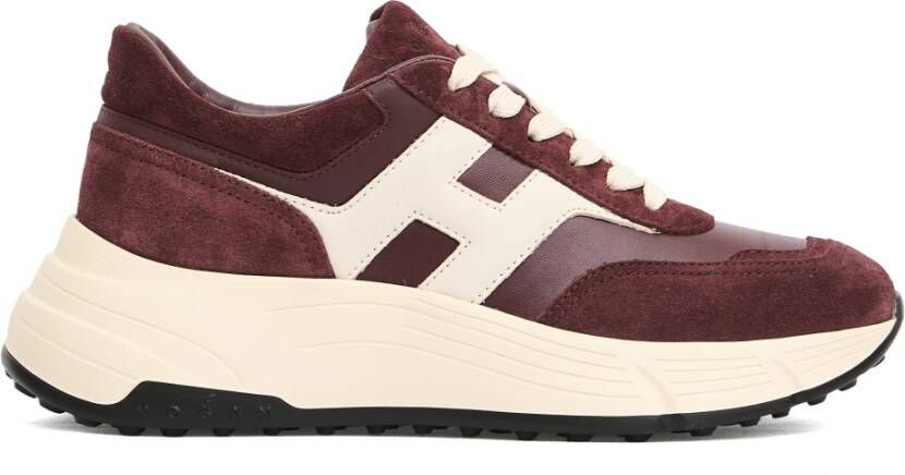 Hogan Bordeaux Sneakers voor Vrouwen