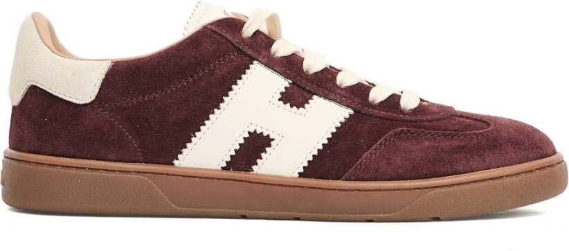 Hogan Bordeaux Sneakers voor Vrouwen