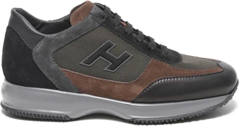 Hogan Bruin Zwart Sneakers Aw23 Black Heren