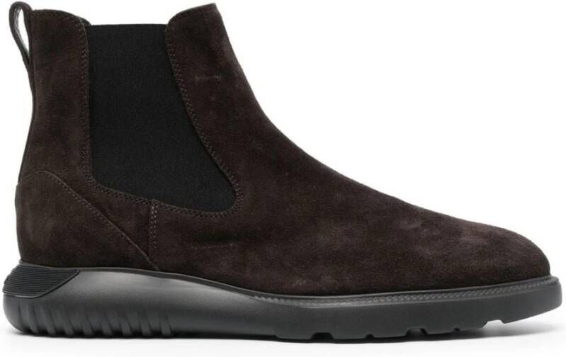 Hogan Chelsea Boot voor Heren Perfecte Mix van Stedelijke Elegantie en Sportiviteit Brown Heren