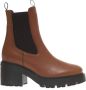 Hogan Bruine leren enkellaarzen Aw23 - Thumbnail 1