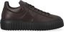 Hogan Bruine leren H-Stripes sneakers - Thumbnail 1