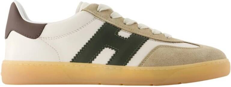 Hogan Bruine Leren Sneakers Ronde Neus