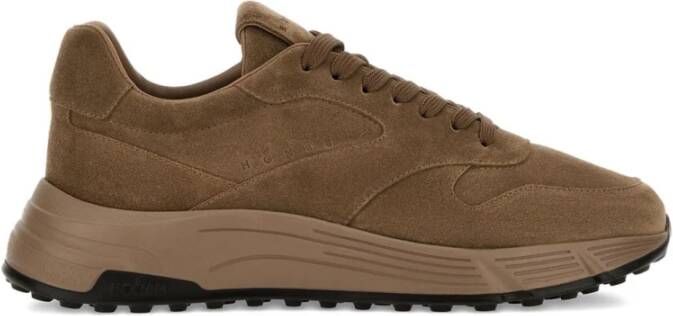Hogan Bruine platte schoenen voor vrouwen