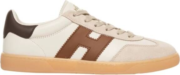 Hogan Bruine Sneakers Cool Stijl