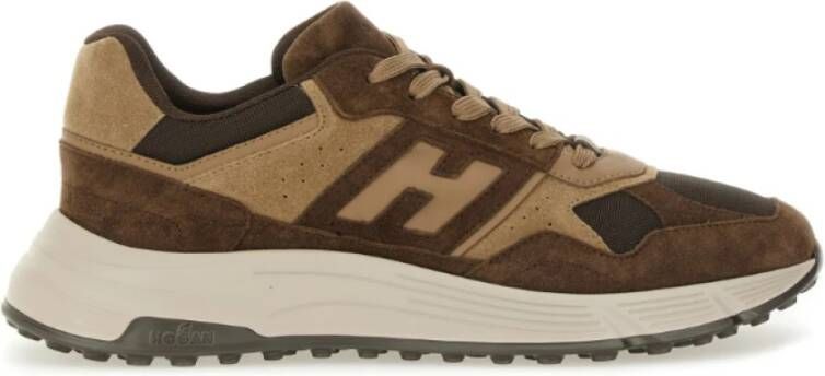 Hogan Bruine Sneakers Hyperlight Stijlvolle Schoenen