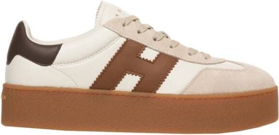 Hogan Bruine Sneakers Moderne Stijl