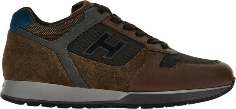 Hogan Bruine Sneakers Stijlvolle Upgrade Trendy Brown Heren