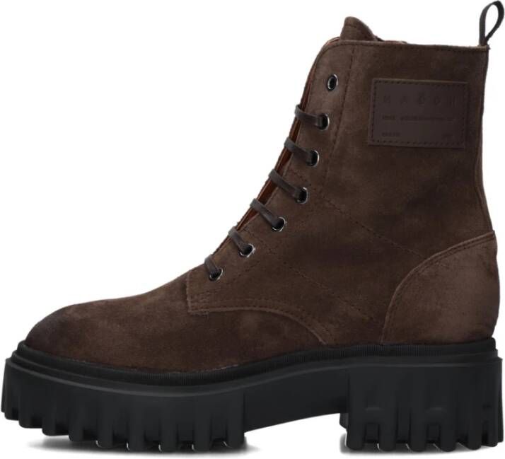 HOGAN Enkelboots Dames H700 Tronchetto Maat: 37 Materiaal: Suède Kleur: Bruin