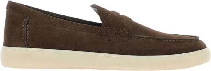 Hogan Bruine Suède Loafer met Memory Foam