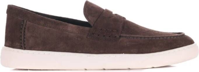 Hogan Bruine Suède Loafers met Memory Foam