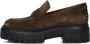 HOGAN Loafers Dames H700 Mocassino Maat: 40 Materiaal: Suède Kleur: Bruin - Thumbnail 1