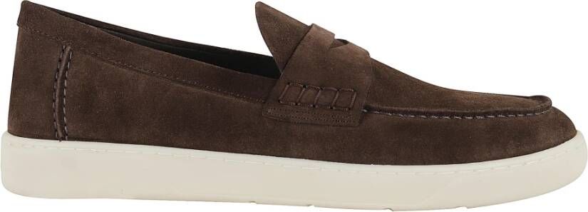 Hogan Bruine suède mocassin met memory foam