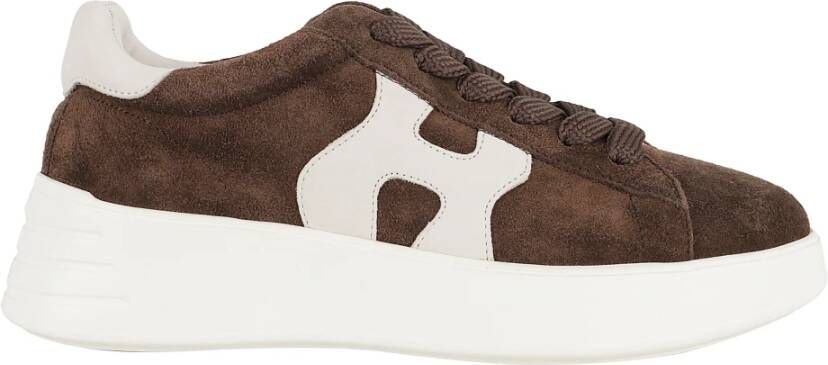 Hogan Bruine Suède Rebel Sneakers