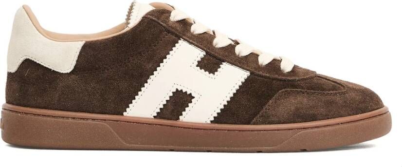 Hogan Bruine Suède Sneakers Cool Cam