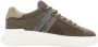 Hogan Blauwe Suède Sneakers met Grijze H-Detail Brown Heren - Thumbnail 1