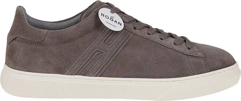 Hogan Bruine Suede Tennis Sneakers Aw22 Brown Heren