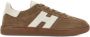 Hogan Bruine Veterschoenen met Platte Zool en Memory Foam - Thumbnail 1