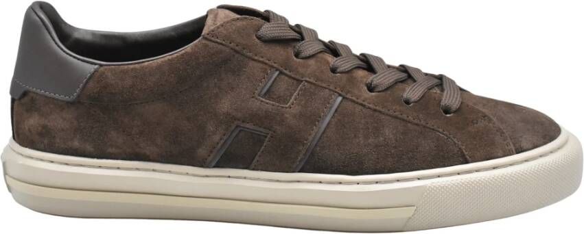 Hogan Bruine Veterschoenen Urban Stijl