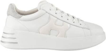 HOGAN Lage Sneakers Dames Rebel H564 Allacciato Maat: 40 Materiaal: Leer Kleur: Wit