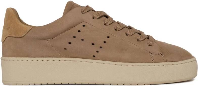 Hogan Geperforeerde Bruine Sneakers met Zacht Fussbett Brown Dames