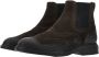 Hogan Ebano Chelsea Boots met Wingtip en Elastische Inzetstukken Brown Heren - Thumbnail 1