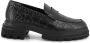 Hogan Chunky Loafer Zwart Leer Krokodillenprint - Thumbnail 1