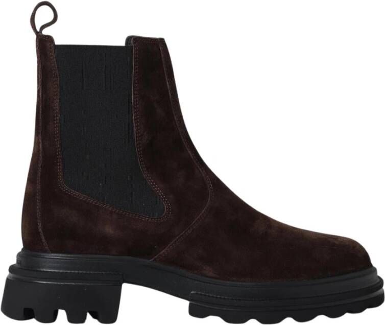 Hogan Chunky Sole Suède Chelsea Boots