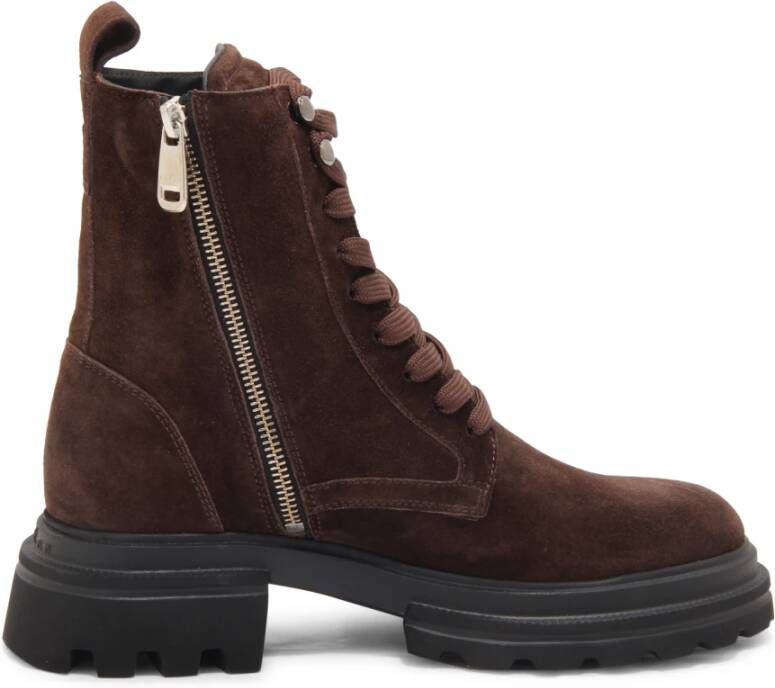 Hogan Combat Anfibio Laarzen in Palissandro
