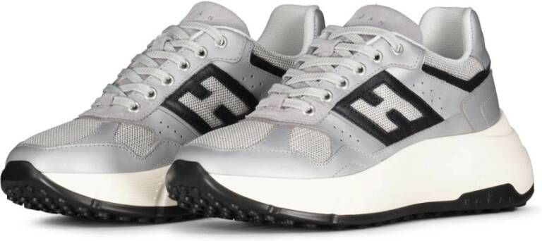 Hogan Comfort Sneakers met Brede Zool Gray Dames