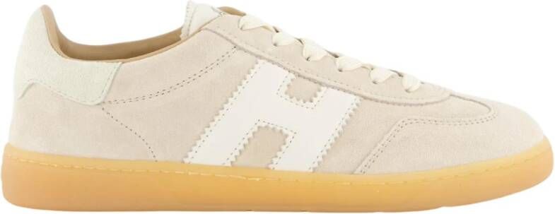 HOGAN Lage Sneakers Dames Cool Allacciato H Maat: 37 Materiaal: Suède Kleur: Beige
